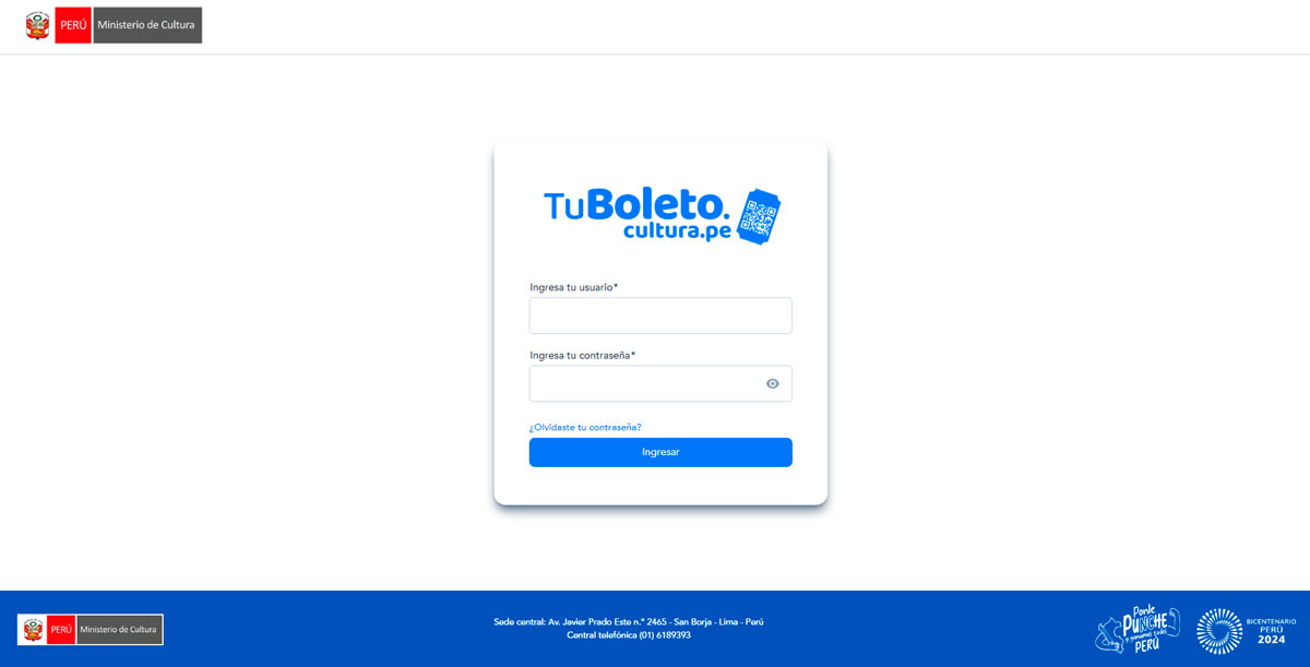 Tuboletocultura.pe